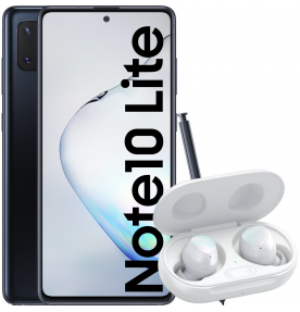 Pachet PROMO Samsung: Galaxy Note 10 Lite, 128GB, Black & Galaxy Buds+, White